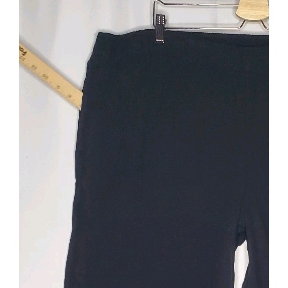 Old Navy Demi Wide Leg Pants Women XXL Black Elastic Waist Pocket - Picture 4 of 11